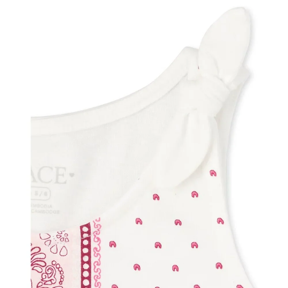 NEW The Children's Place 2 piece set Tank Top Skort Skirted Shorts Outfit XS NWT - Picture 3 of 4